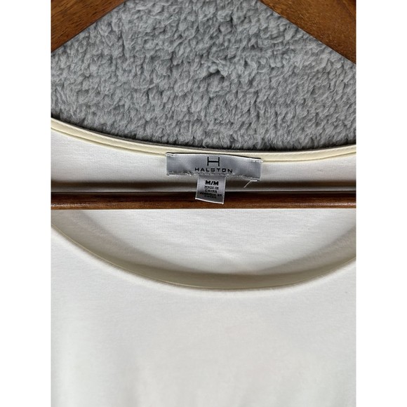 Halston flare flutter sleeve blouse sz Medium - Picture 4 of 5